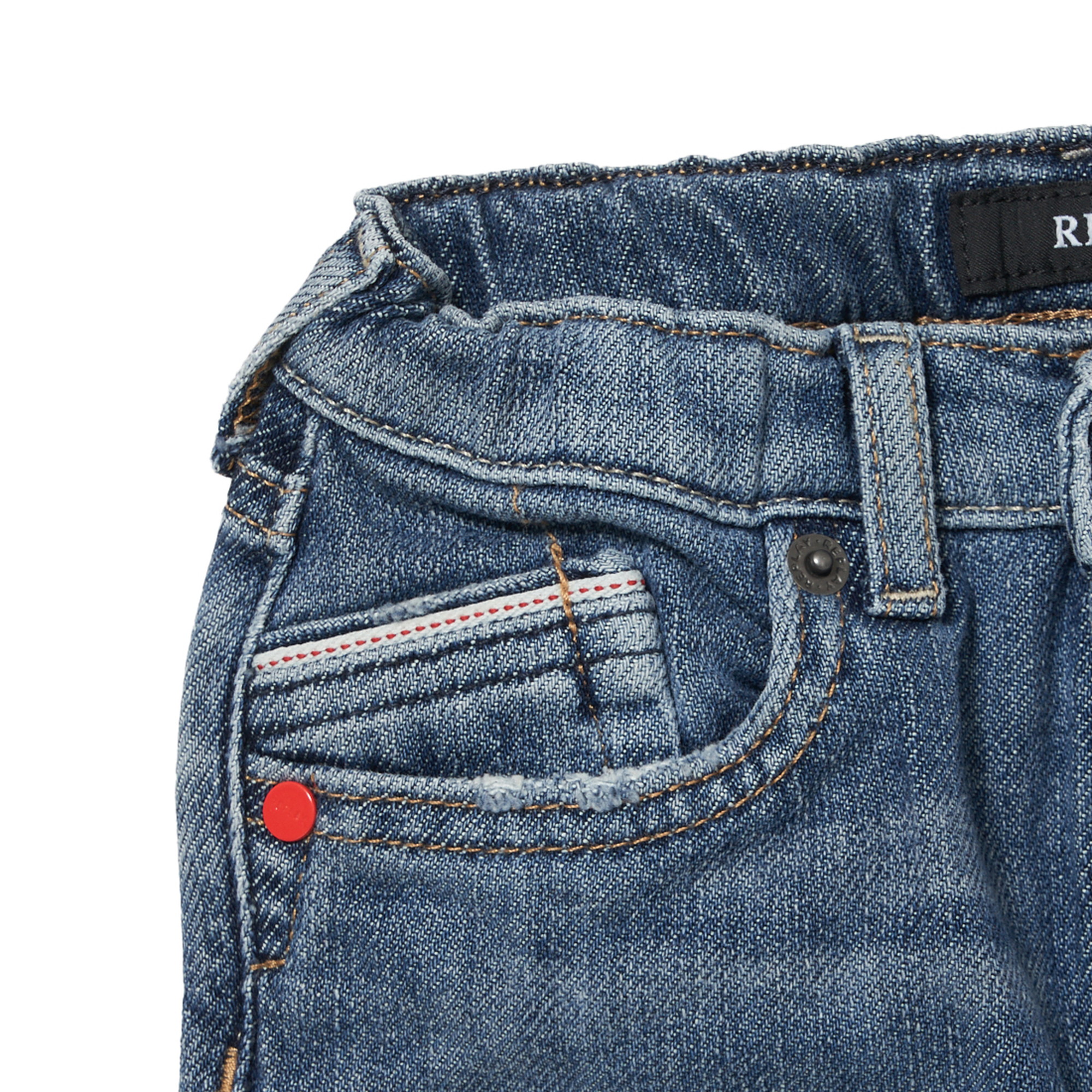 10oz コンフォートブルーデニムパンツ 詳細画像 ミディアムブルー 3